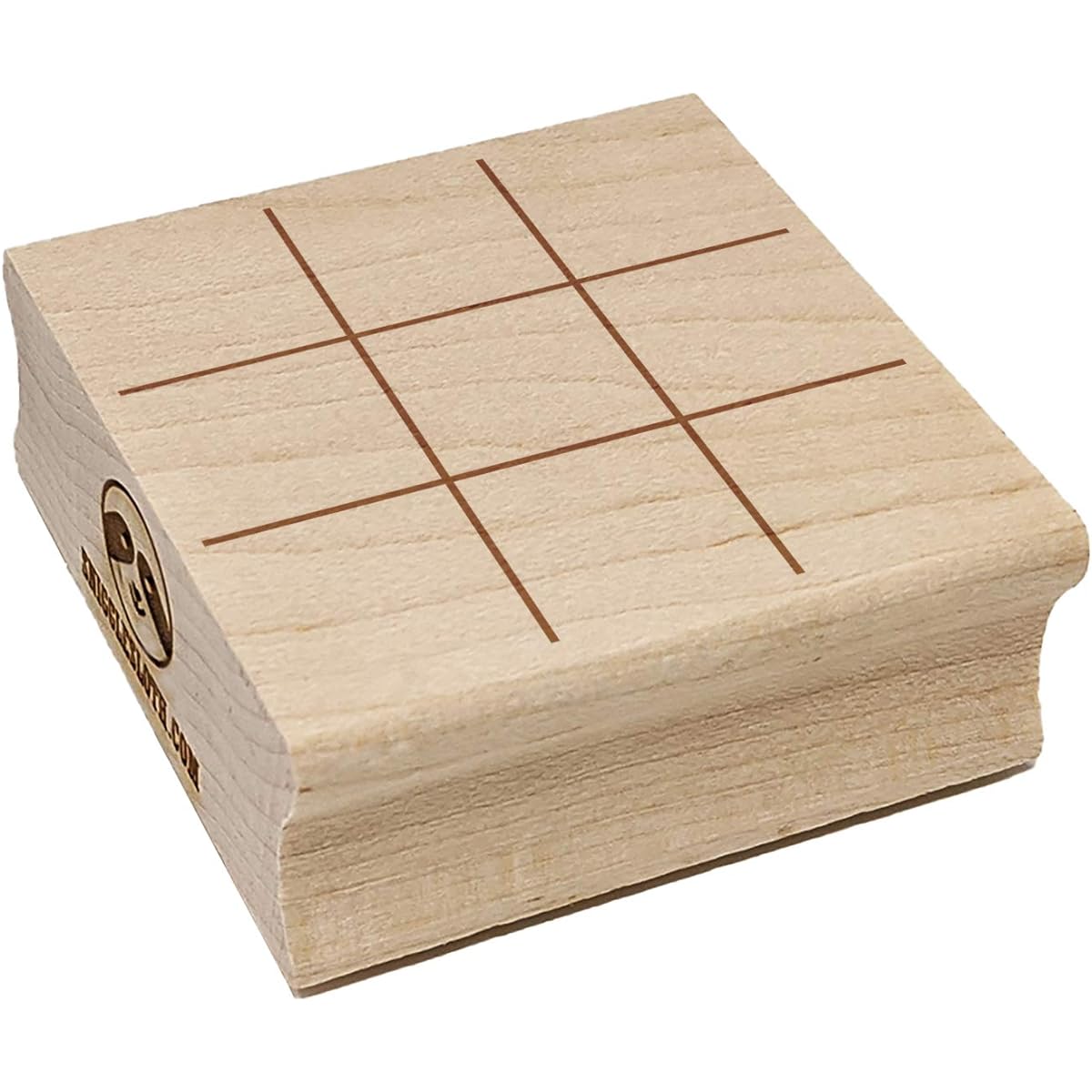 Tic Tac Toe Fill-in Game Grid Square Rubber Stamps for Stamp Crafts - 2.75" Large