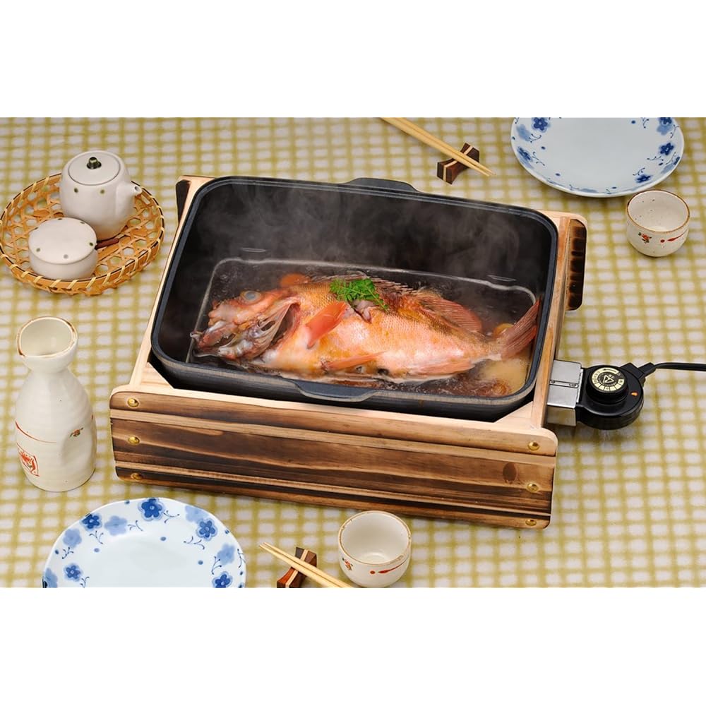 Sugiyama Metal Oden Pot Boiled Fish Fluorine Resin Processed Made in Japan Electric Hometown Curtain 5 in 1 KS-2539