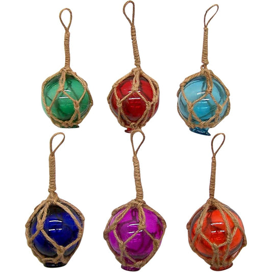 Wowser Mini Floating Ball Christmas Ornaments Assorted Colors 2 Inch Set of 6
