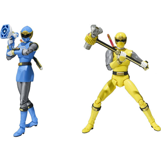 Bluefin Distribution Toys S.H.Figuarts Ninpuu Sentai Hurricaneger Hurricane Blue Hurricane Yellow