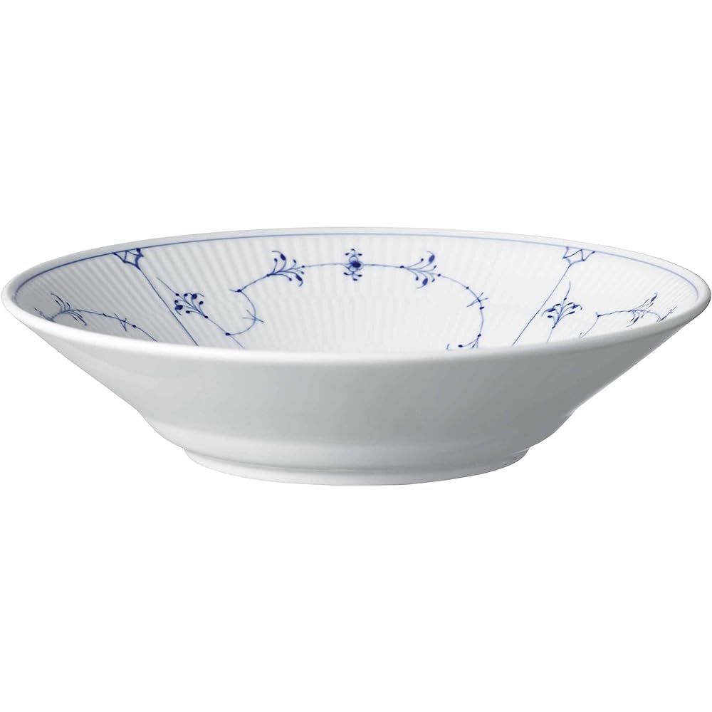 [Regular Imported Product] Royal Copenhagen Blue Fluted Plain Pasta Plate 24cm 1016769