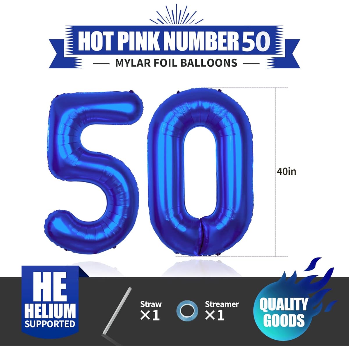 50--Dark blue balloon.