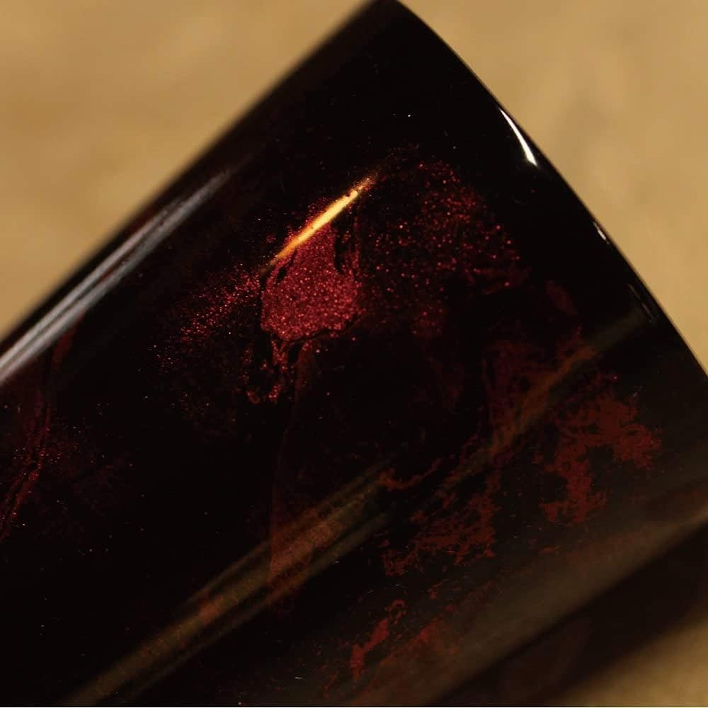 Lacquered lacquer sink double straight cup black sandalwood SCW-L501