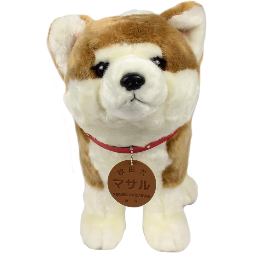 Akita dog Masaru stuffed toy standing L