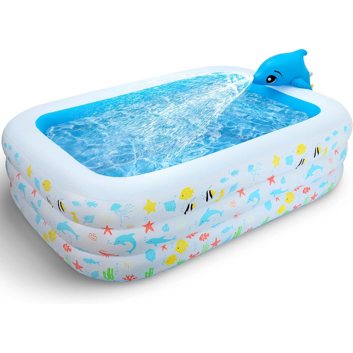 s, Family Pool, Large Enough for Adults, Thick, Abrasion Resistant, High Temperature Resistant, Summer Measures, Water Play, Parent-Child Play, Swimming Practice, Swimming, Summer Classic, Summer Vacation, Kids Pool, Jumbo Pool, Rectangular, 240*165*60cm