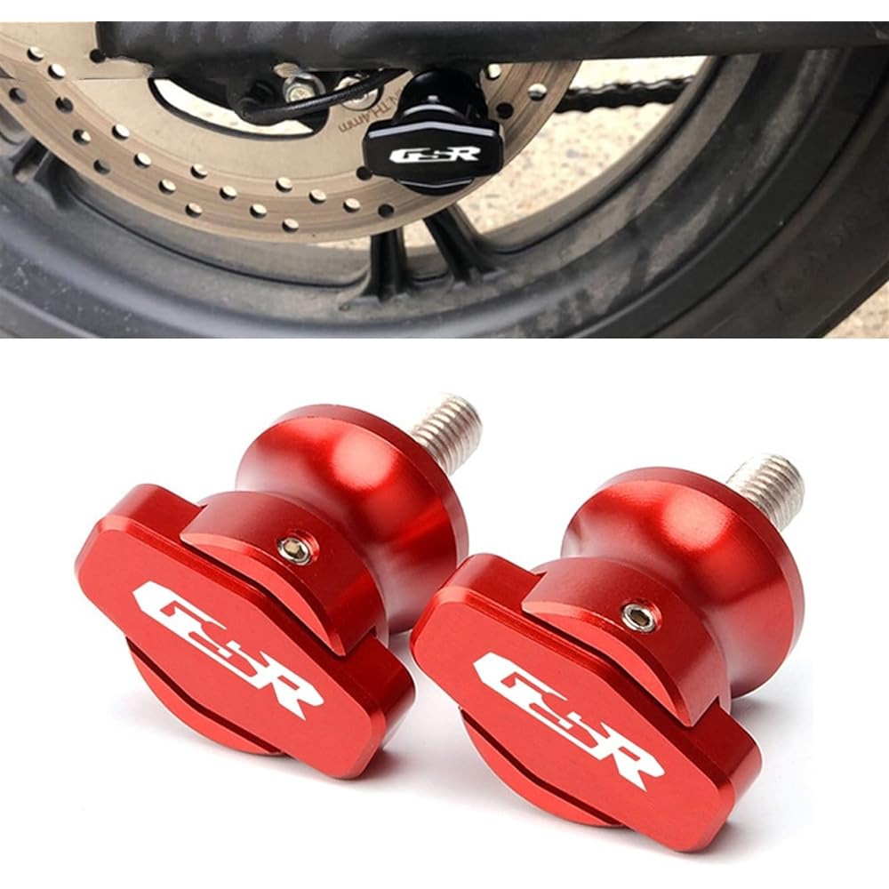 DOOREX Motorcycle Aluminum Accessories Swing Arm Spool Slider Stand Screw Fit Suzuki GSR 750 600 400 GSR400 GSR600 GSR750 8mm Swing Arm Slider Spool (Size: Titanium)