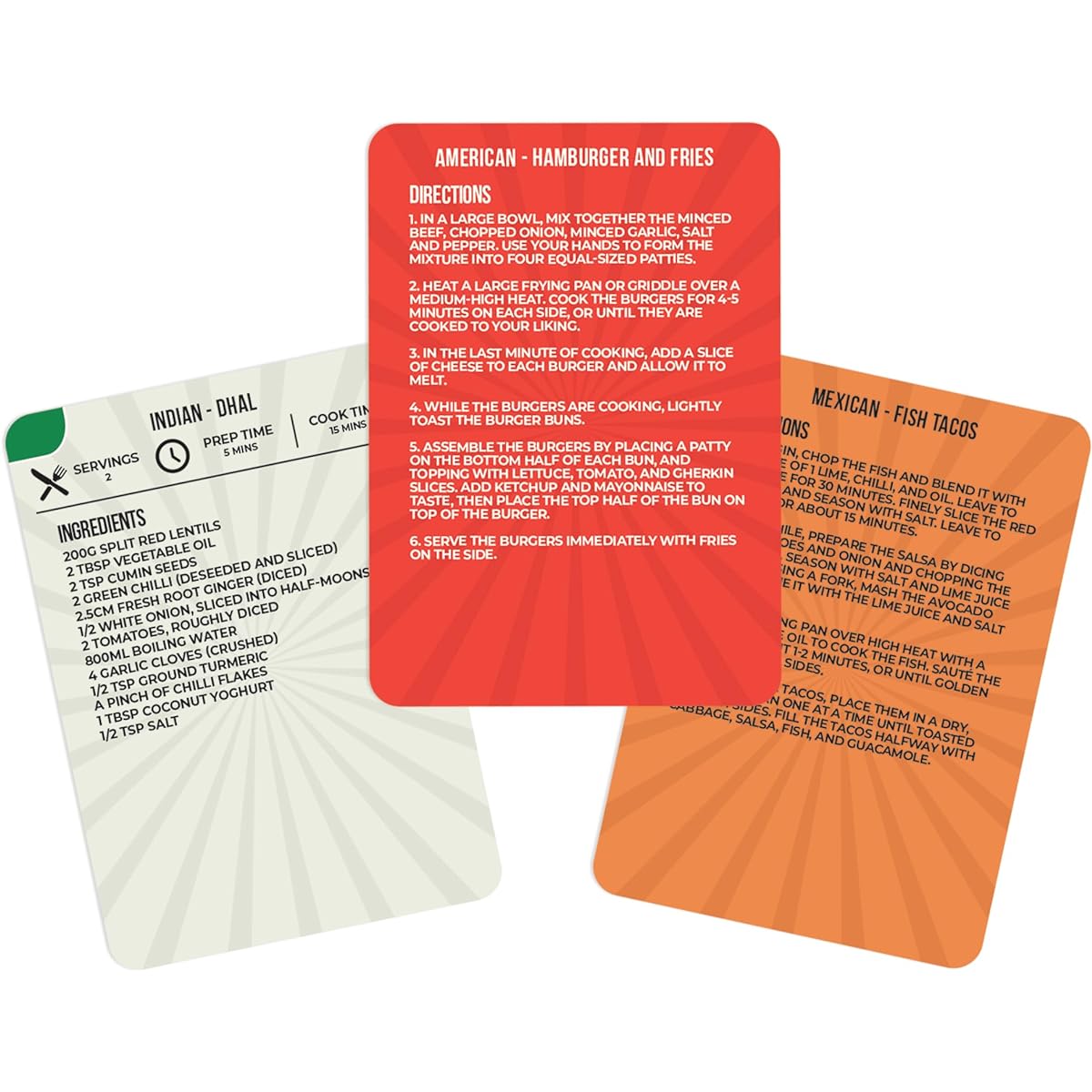 100 Takeaway Recipe Cards