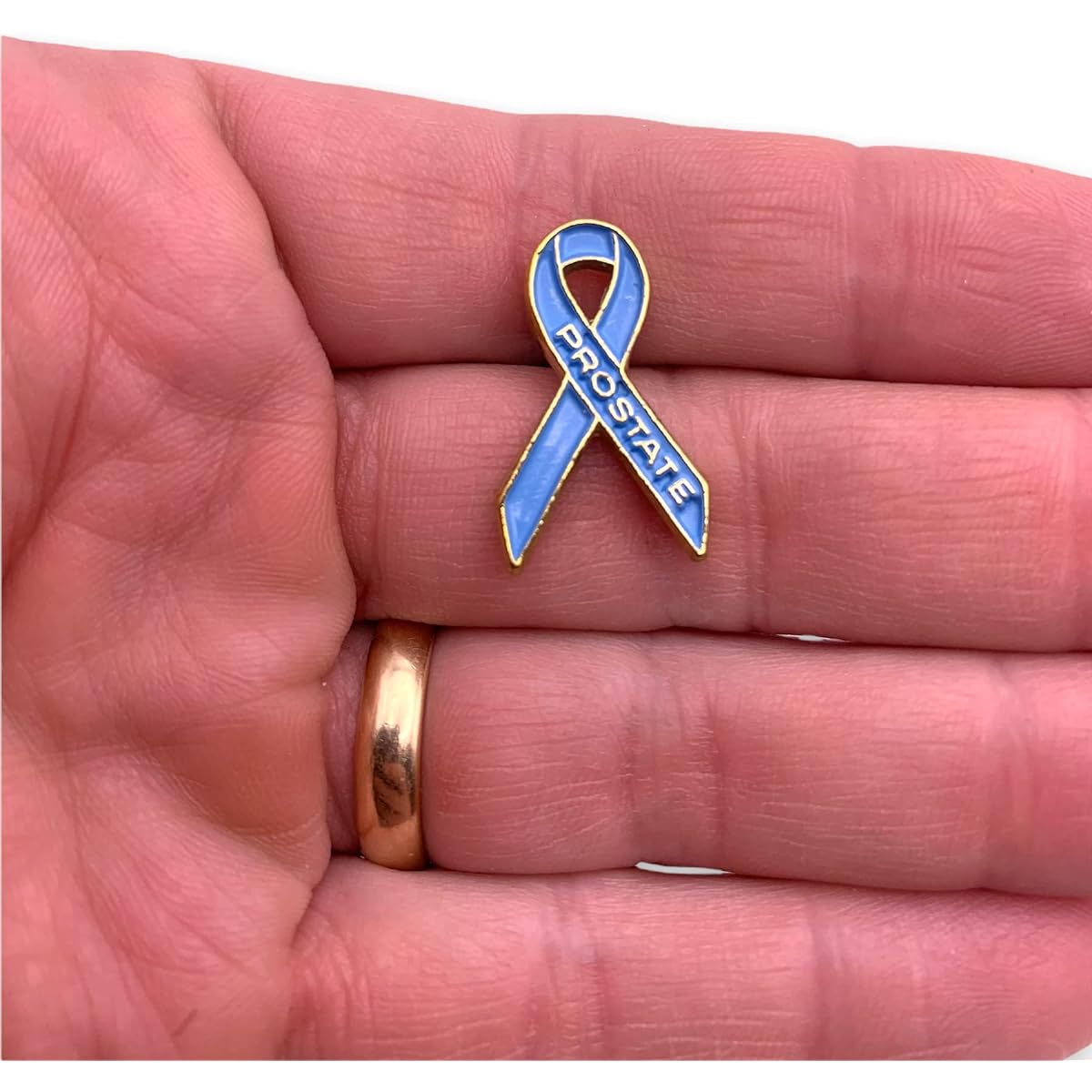 Prostate Cancer Awareness Ribbon Lapel Pin