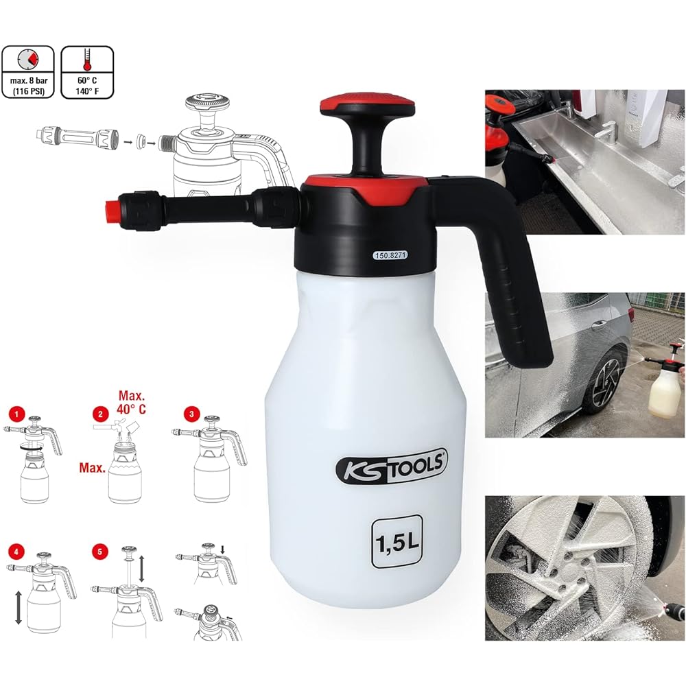 KS Tools Pressure Pump Foam Sprayer (Foamer) 1.5 l 150.8271