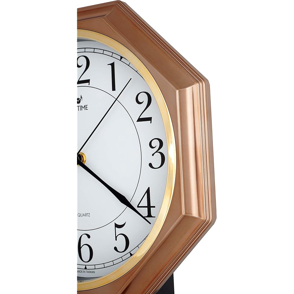 JUSTIME School House Pendulum Clock Wall Clock with Pendulum Chiming Westminster Melody Wall Clock Wall Clock Wall Clock