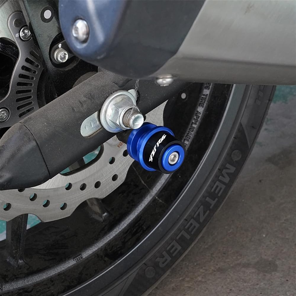 DOOREX Motorcycle Swingarm Spool Slider 6mm Swingarm Stand Screw Slider Protector For Yamaha YZF R6 YZF-R6 2000-2021 2020 Swingarm Slider Spool (Size: S Red)