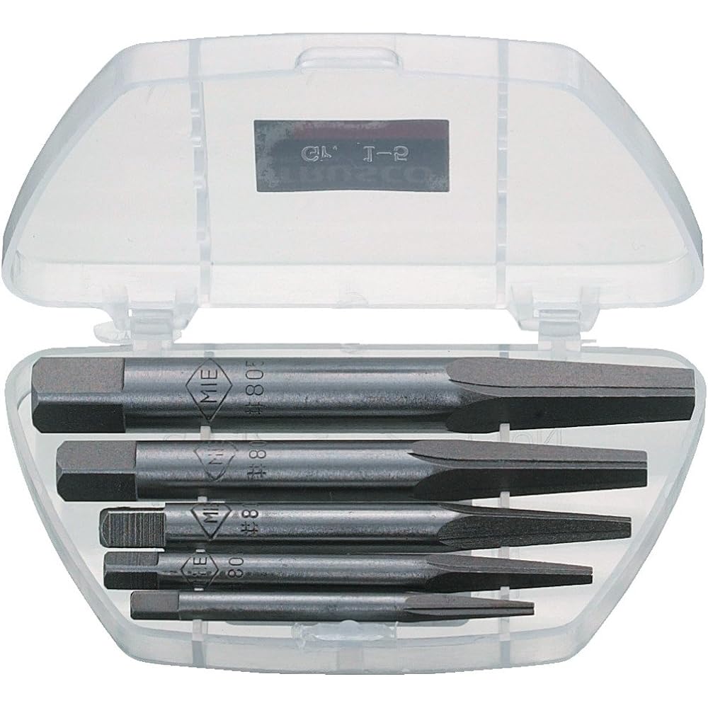 TRUSCO Extractor Set, Square Type, Set of 7, Resin Case EXS-1830SK