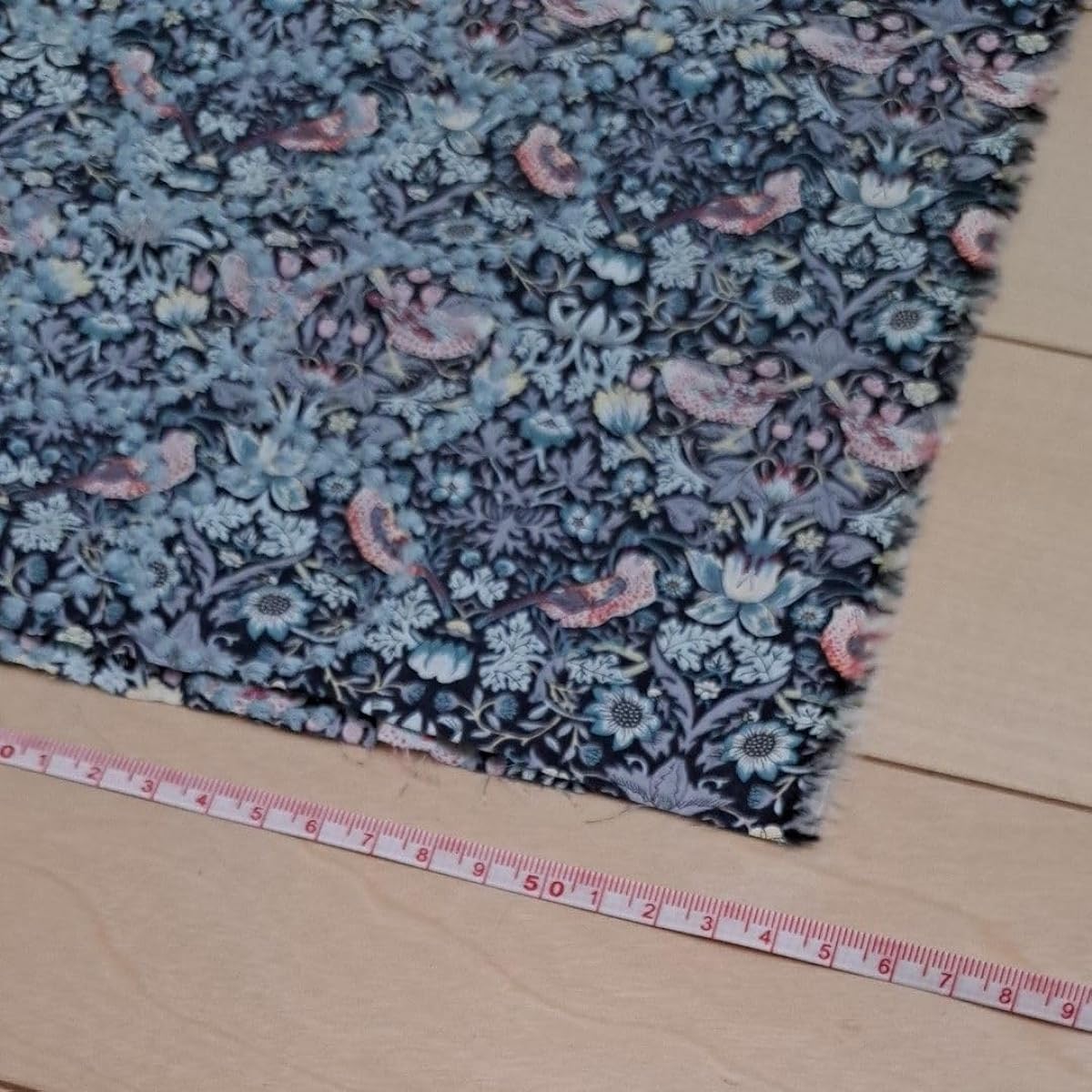 Mina Perhonen x Liberty strawberry thief x tambourine large scraps
