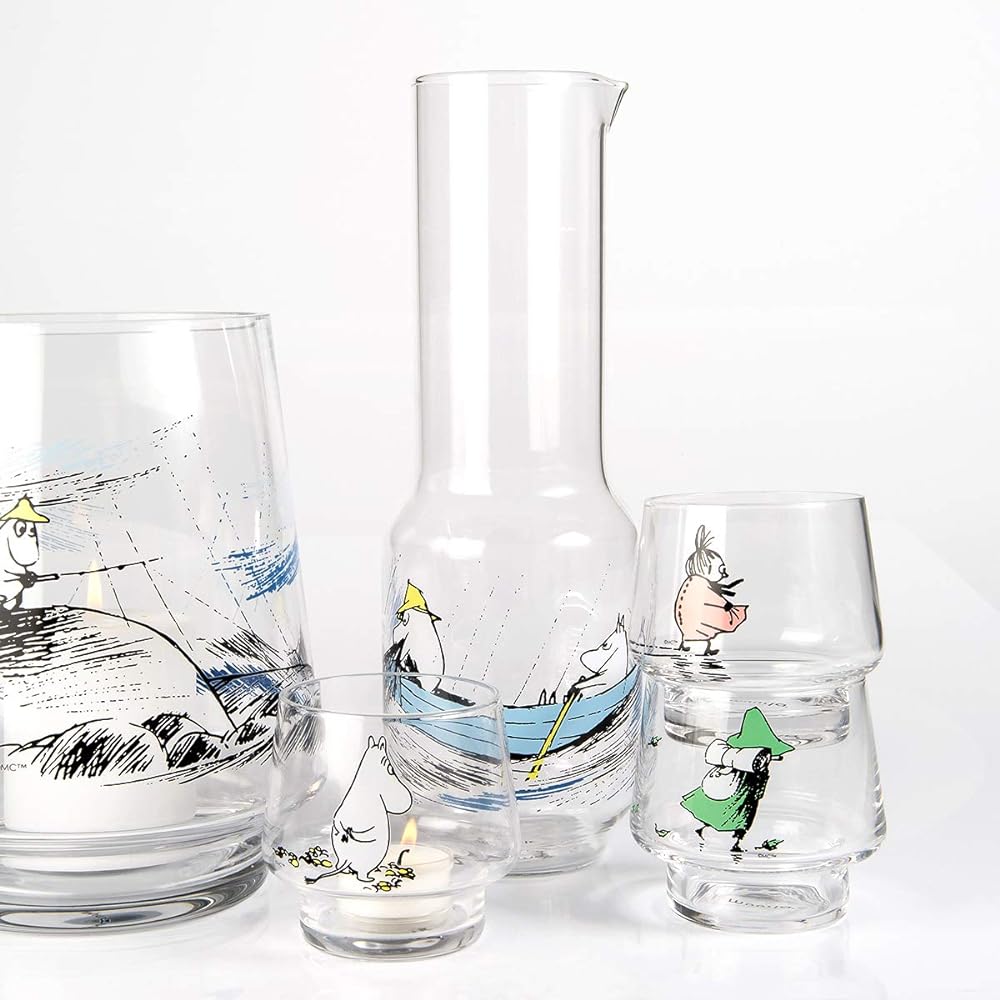 MOOMIN Moomin Glass Pitcher Gone Fishing MRA060181