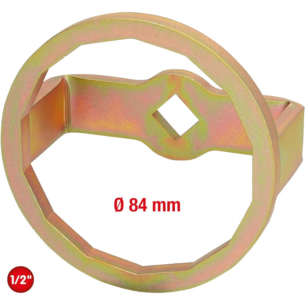 KS Tools 1/2" Oil Filter Wrench ? 84 mm / 14 Grooves 150.9543