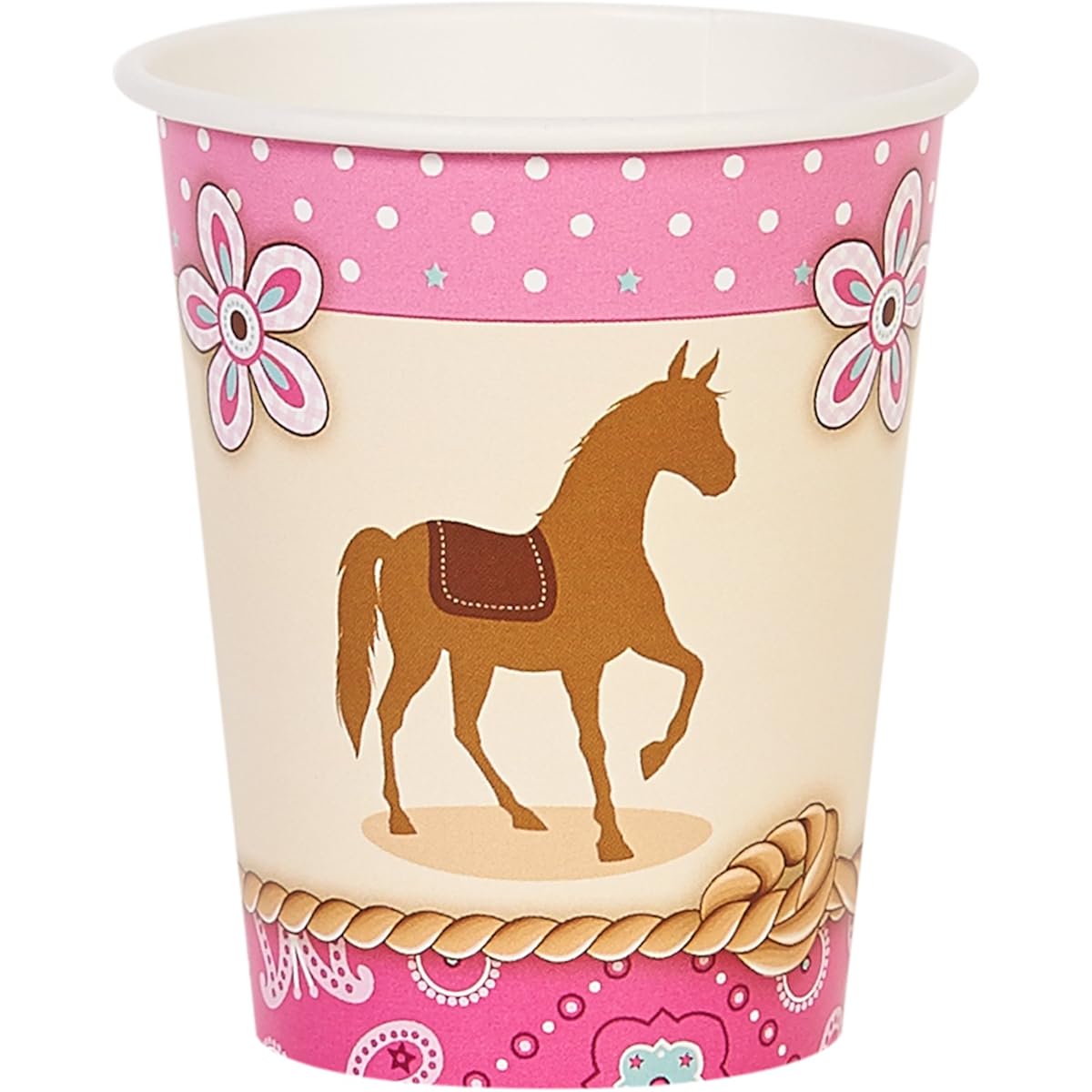 Western Cowgirl Party Supplies 270ml Paper Cups (8)