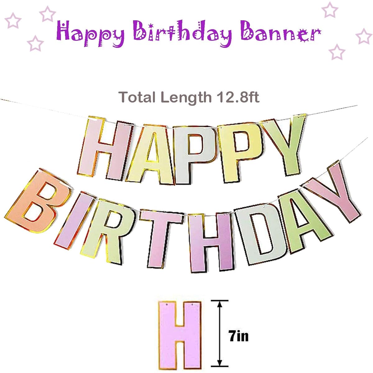 Air Fit Paper Fans Hanging Decorations with Birthday Banner and Pom Poms Birthday Party Decorations Set Pack Supplier