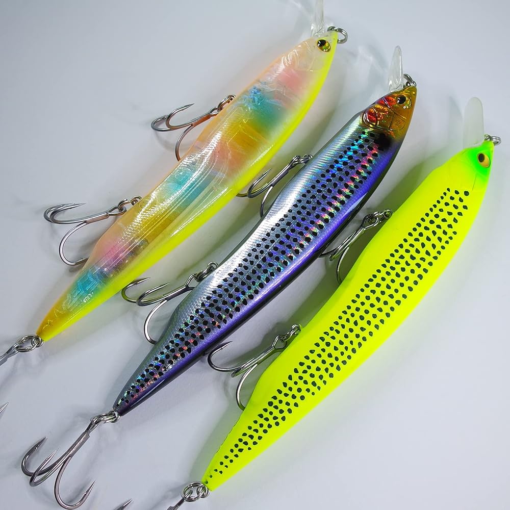 [Momo Lure] Momoru Lure Sea Bass Lure Flat Side Big Minnow Ayu Ayu 160mm Slow Sinking SW Specification BKK Hook Equipped Kanata