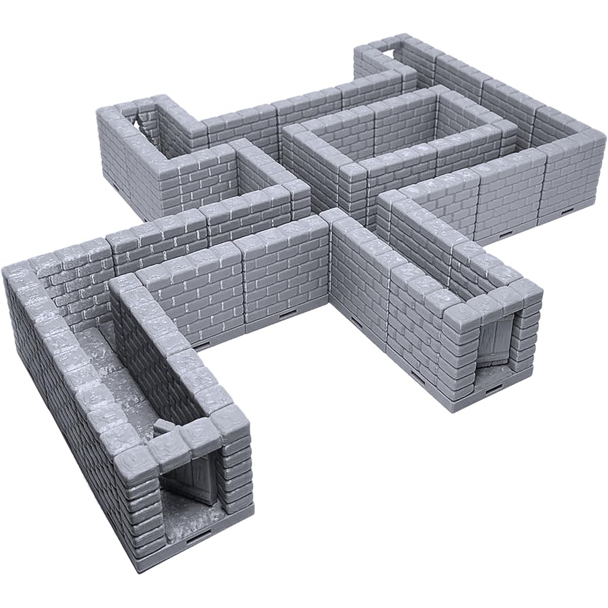 EnderToys Rock Dungeon Tiles - Holes & Passages Paintable 3D Printed Tabletop Role Playing Game Terrain Scenery for 28mm Miniatures