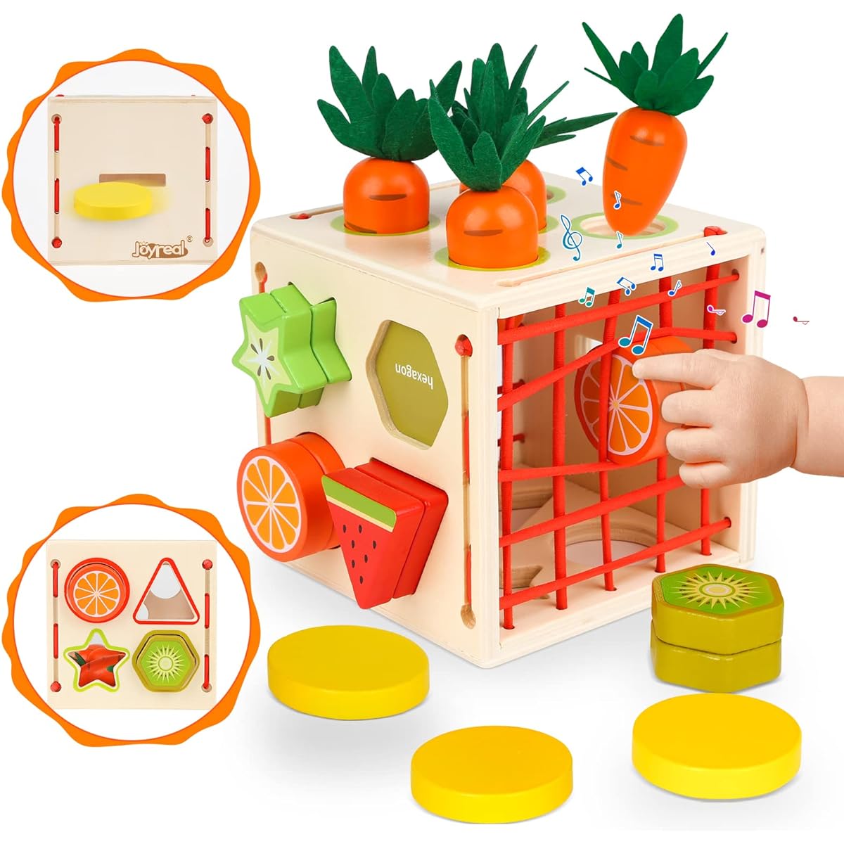 Wooden Montessori Toys for Toddlers, Wooden Shape Sorting Toys for 2 3 4 Years Old, Toddler Learning Toys for Boys Girls Gifts 18 Months Fine Motor Skills