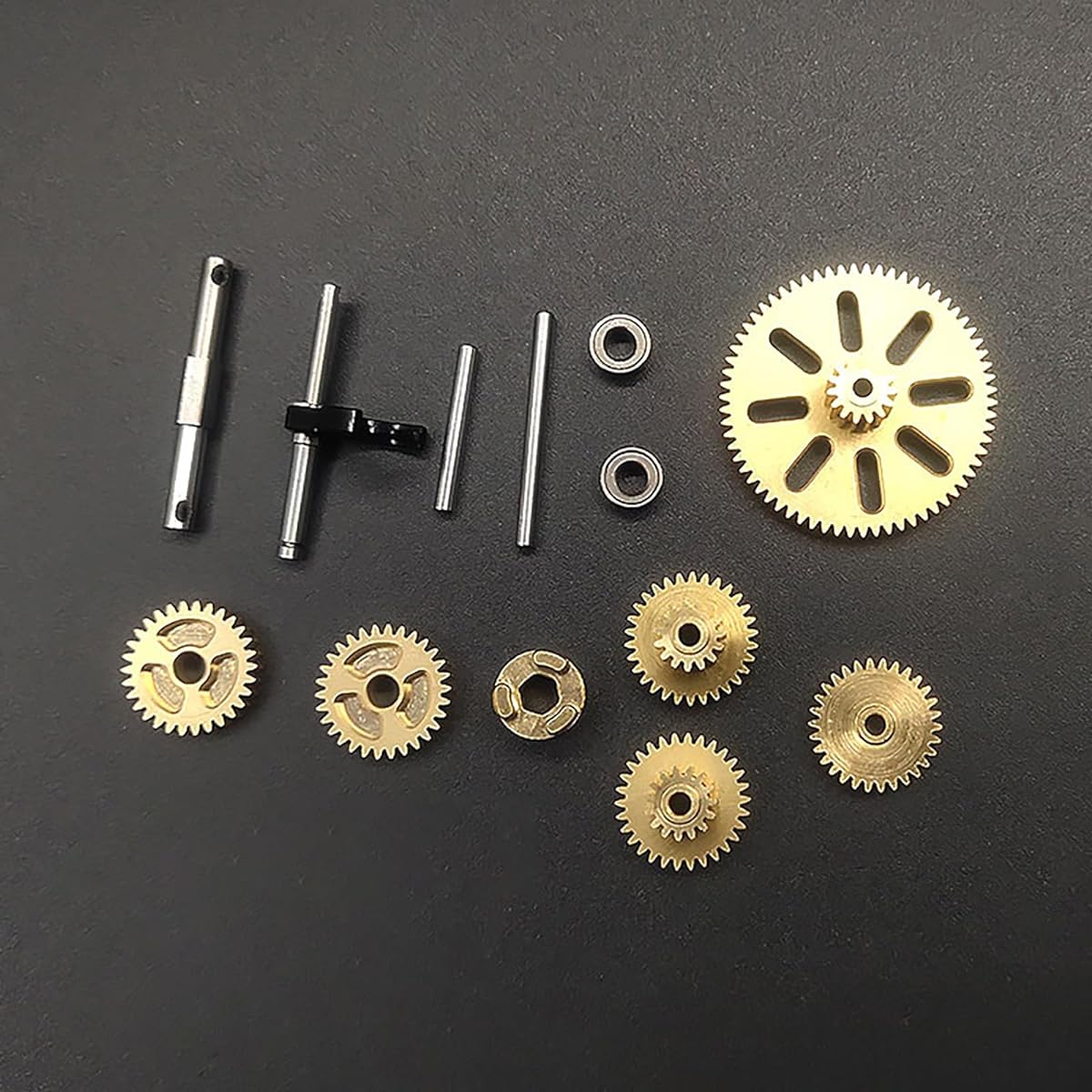 RC Climbing Car Metal Transmission Gear Box with Gears for FMS 1/24 FCX24 RC Crawler Upgrade Parts Accessories (Grey)