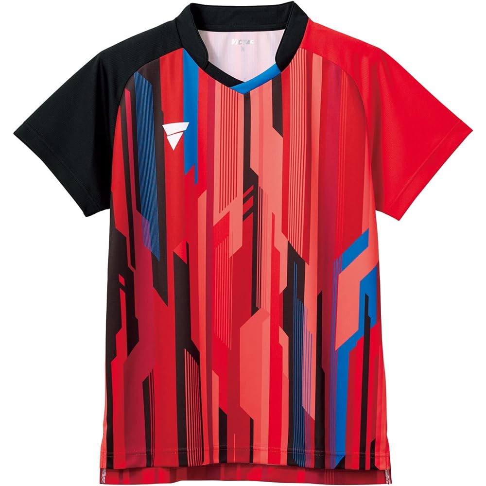 [Victus] Table Tennis Game Shirt V-GS300 J.T.T.A (Japan Table Tennis Association) Officially Certified Unisex Red (9000)