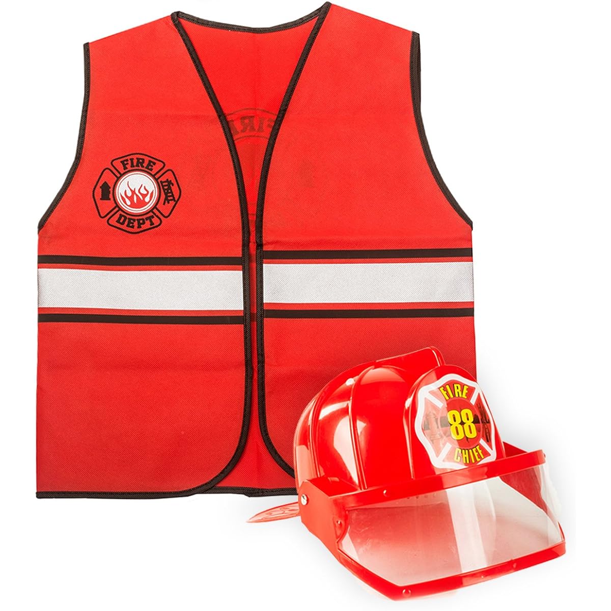 Fireman Costume - construction costume - Occupation Costumes for Kids by tigerdoe