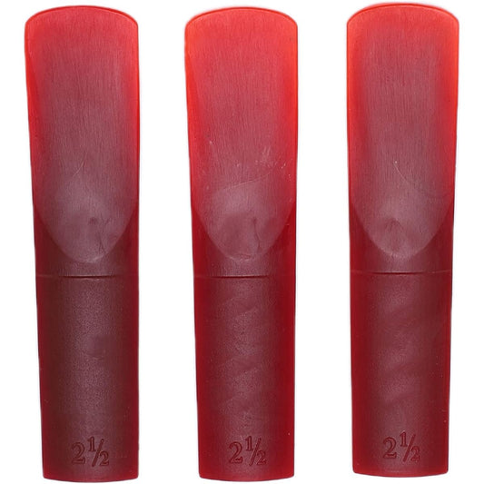 Alto Saxophone Reed Advanced Craft Resin Saxophone Completely Warm and Flexible Sound (Red) 3 Pieces