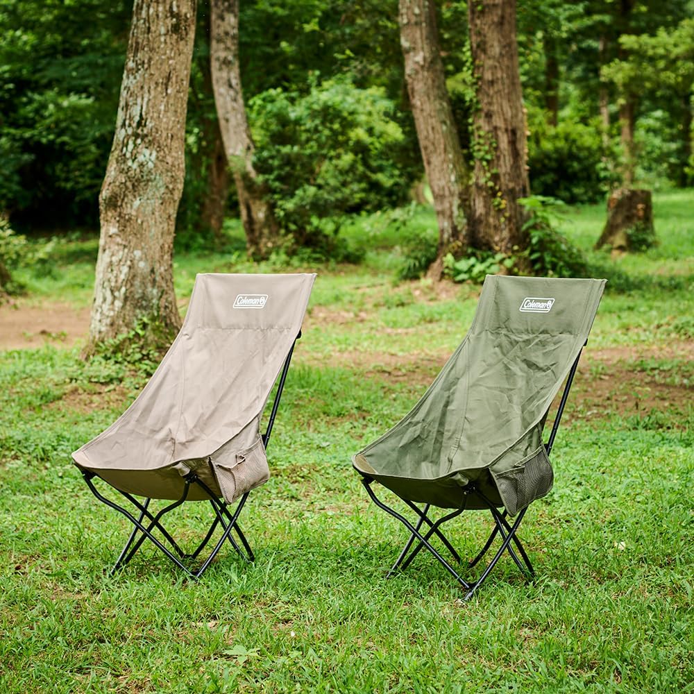 Coleman Chair Healing Chair NX HB Relax Backrest Compact Side Pocket Foldable