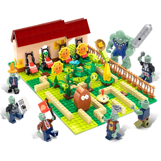 OLIA DESIGN Plants and Zombies Toys vs PVZ Figure Set Game Action Figure Toy Great Gift for Kids and Fans Birthday Party (595 Pieces), Colorful