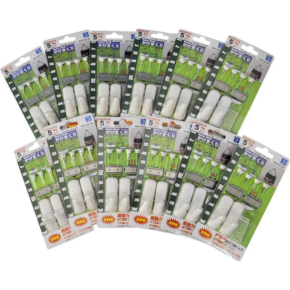 Toyo Kogei [Bulk Purchase] Hyper Hook Hanger Hook L 12 Set for Plasterboard HHT322-S2