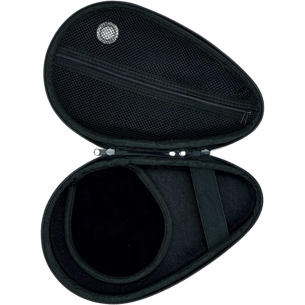 VICTAS Table Tennis Racket Case Printed Round Racket Case Black (1000) 672111