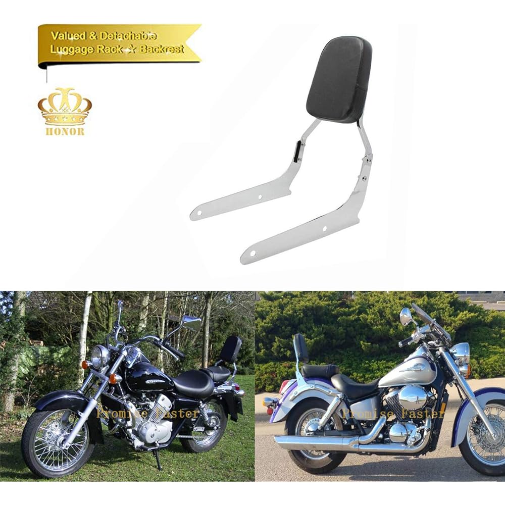 Backrest Sissy Bar Leather Pad for Honda Shadow Spirit VT750 2007-2014 Honda VT750C2B Shadow Phantom 2010-2017