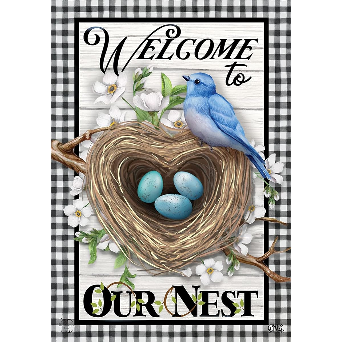 Briarwood Lane Welcome to Our Nest Inspiration House Flag 28 x 40 inches