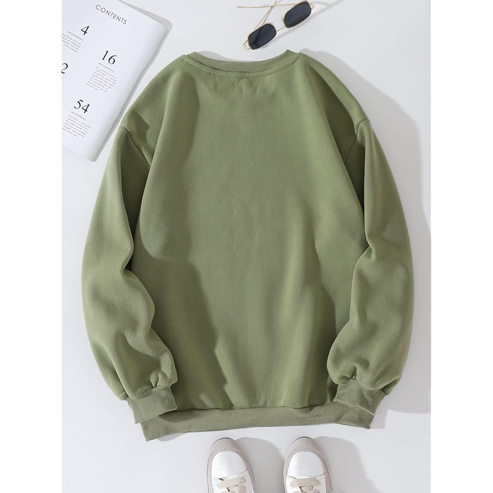 GORGLITTER Women's Hoodie, Brushed Lining, Sweatshirt, Plain, Sweatshirt, Hoodie, Pullover Top, Cold Protection, Stylish, Loose, Slimming, Daily, Vacation, Spring/Autumn