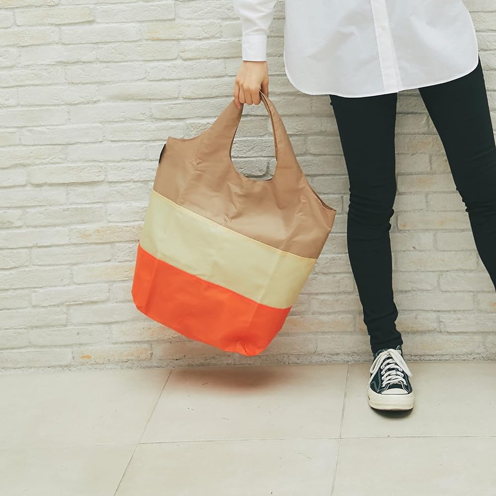 [Katocore] Cooling Bag Foldable Cold Eco Bag 10802301 Beige Approx. 49cm x 42cm x 16cm