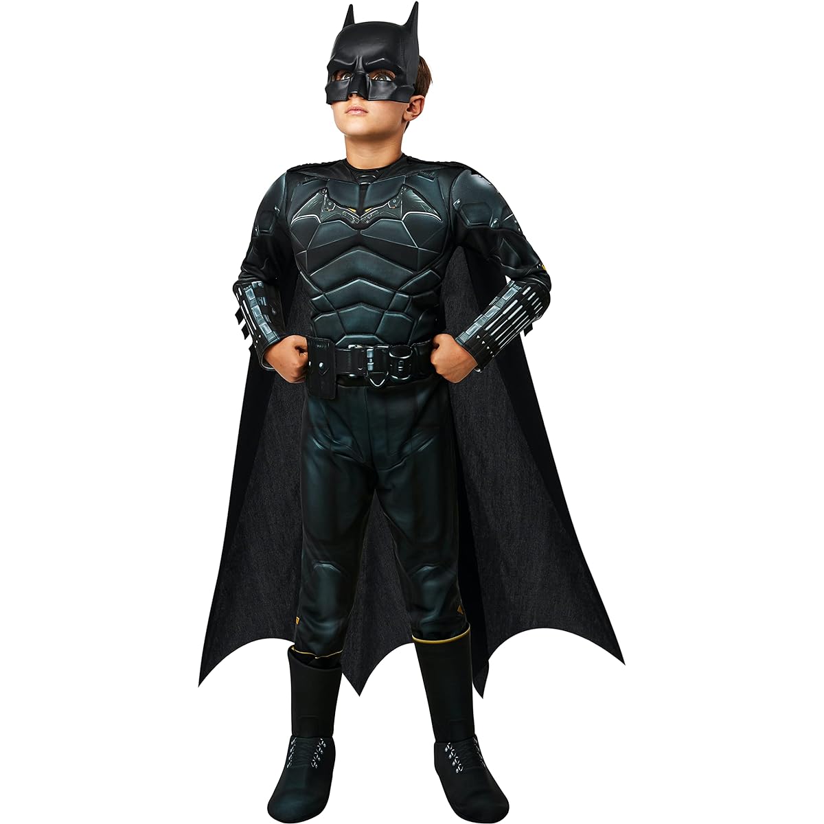 Rubie's 702987S DC Kids' Deluxe Batman Costume, Shown, Small