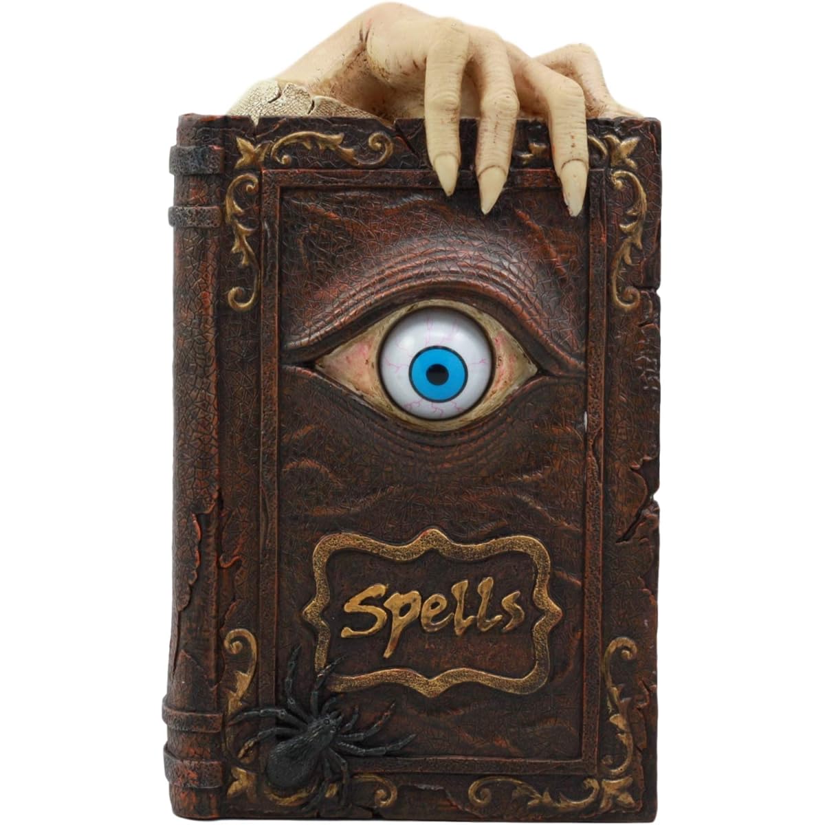 Ebros Magician Magic Eye Spell Book Money Box Figurine Decor Statue 8.5" Tall
