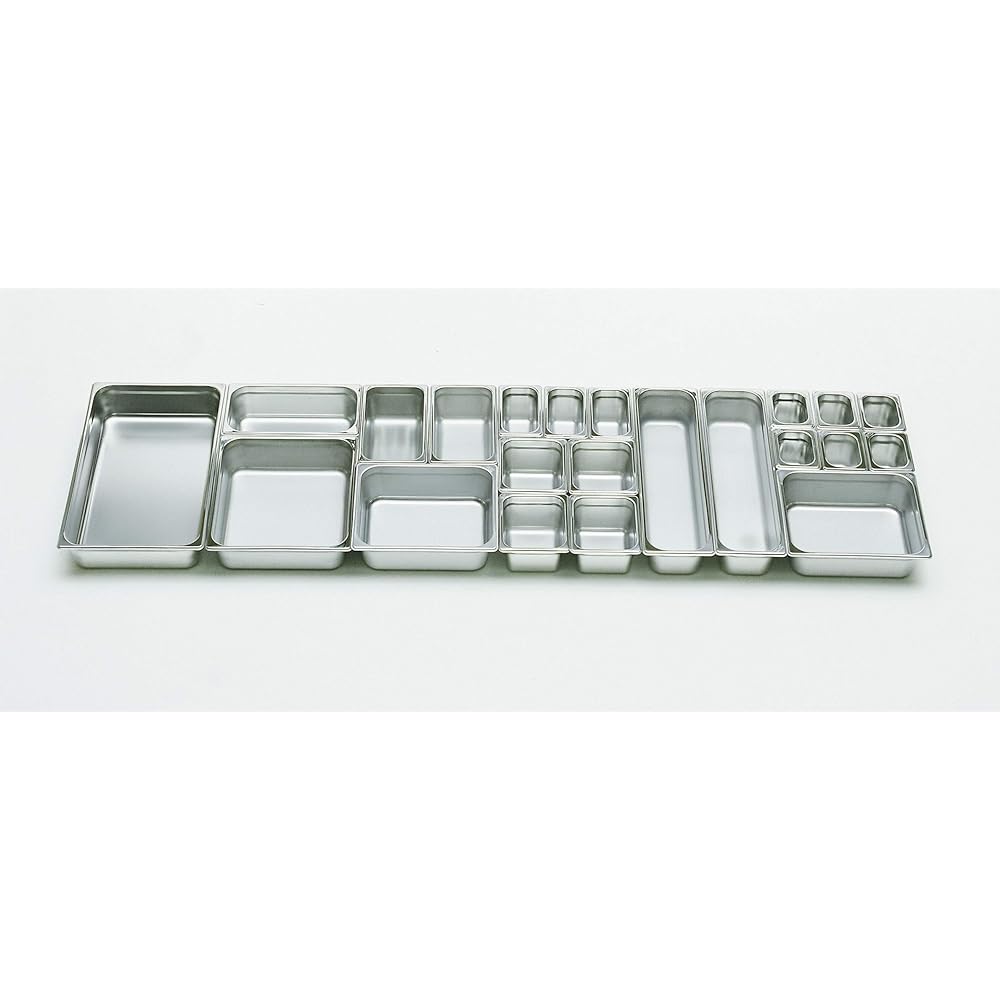 TKG Corporation DO-EN Gastronome Pan 1/2 200mm 18-8 Stainless Steel AGS0617