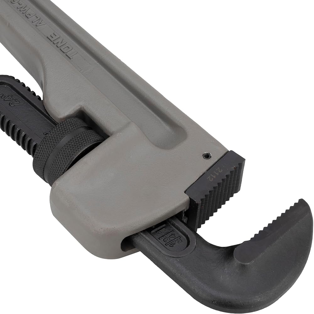 TONE Aluminum Pipe Wrench ALPW-600 Applicable Pipe Diameter 80A Total Length 558mm Maximum Opening 100mm
