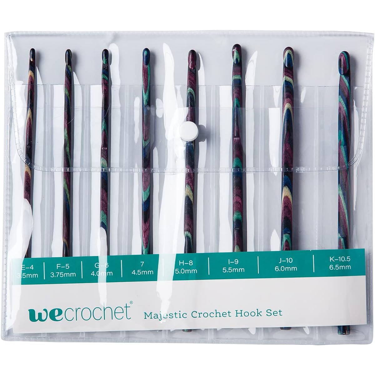 Knit Picks WeCrochet Majestic Regular Wooden Crochet Hook Set - 8 Sizes US E-K