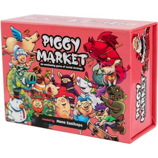 Piggy Market Fun Party Game - Social Strategy Auction Card Game