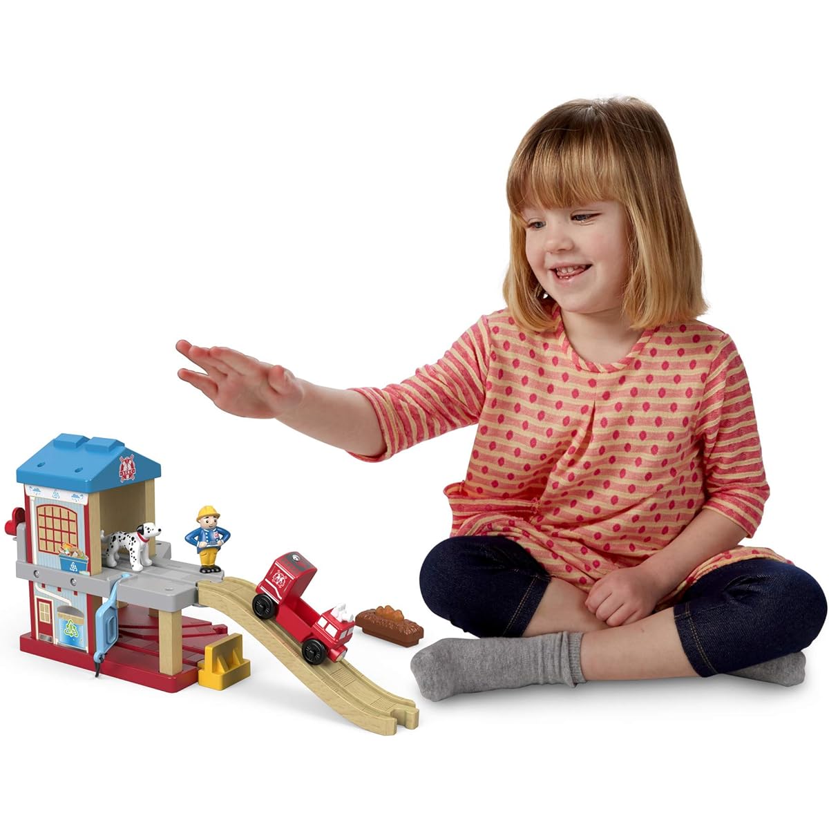 Thomas the Tank Engine Wooden Rail Series Firehouse FVD12