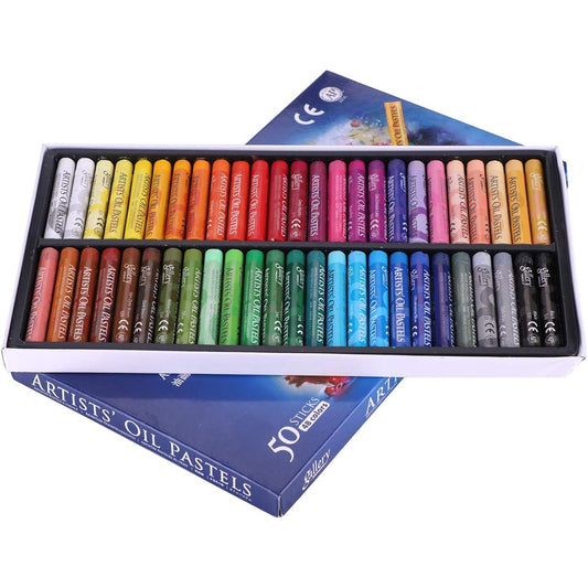 Soft Oil Pastels Non-Toxic Gallery Assorted Colors Artist Crayon Pastels Heavy Color Oil Painting Drawing Pastel Chalk Sticks Professional Design Air Sketch Pastel Artwork