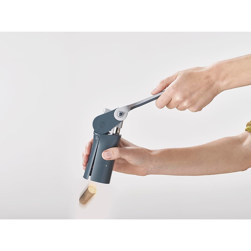 [Genuine product] Joseph Joseph Wine opener corkscrew (Barwise) 20099 that allows you to open bottles without using force with the power of a lever