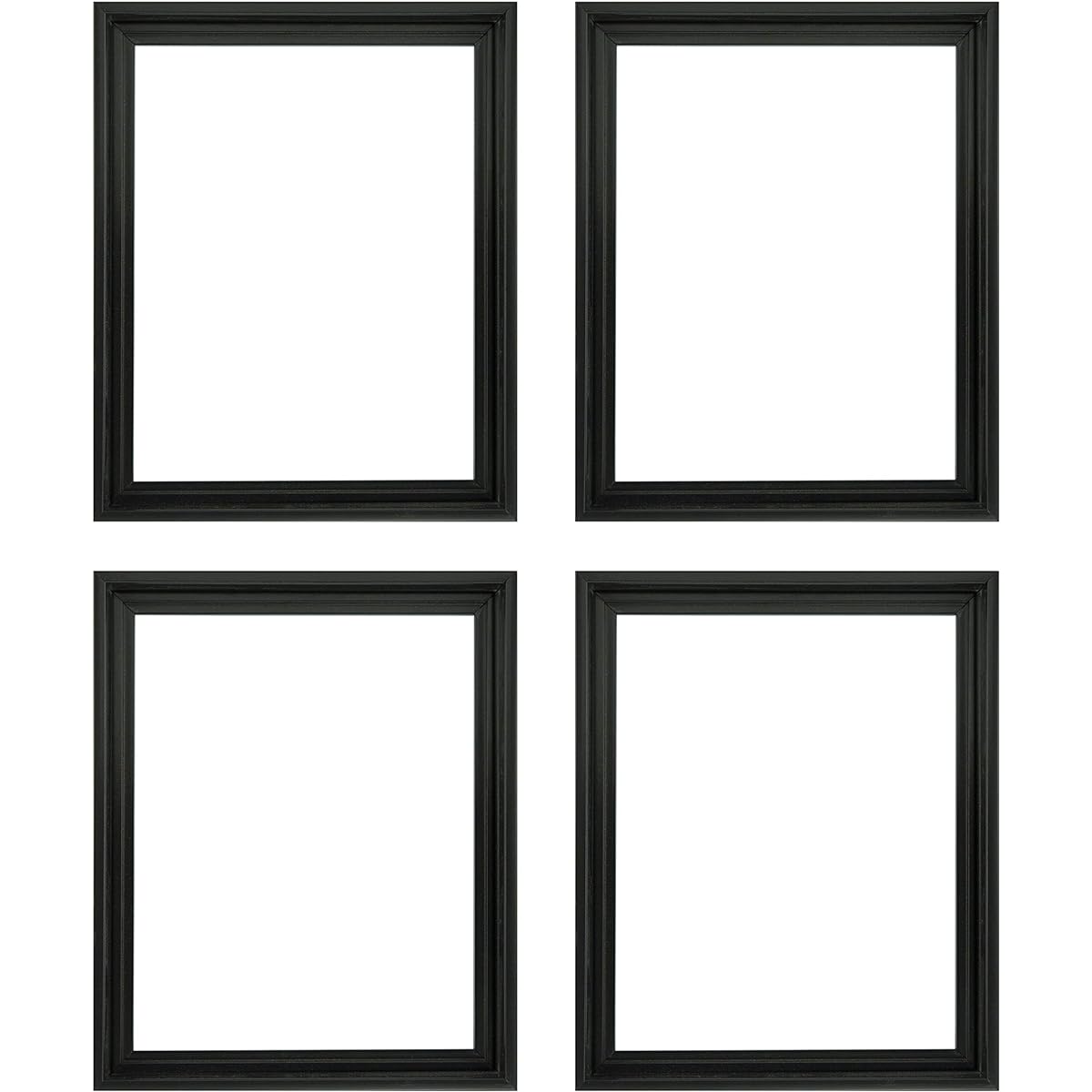 Creative Mark Illusions Floater Frames - 16x20 Black - 3/4" Deep Floating Frames for Stretched Canvas Paintings, Artwork and More, Pack of 4