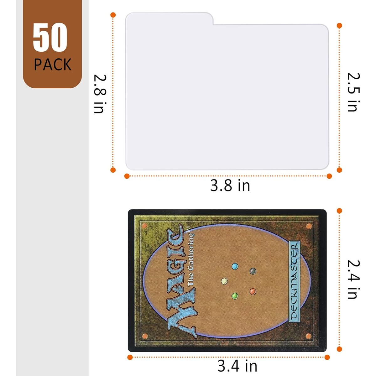 Trading Card Divider BCW 800 Card Storage Box 100 Cards
