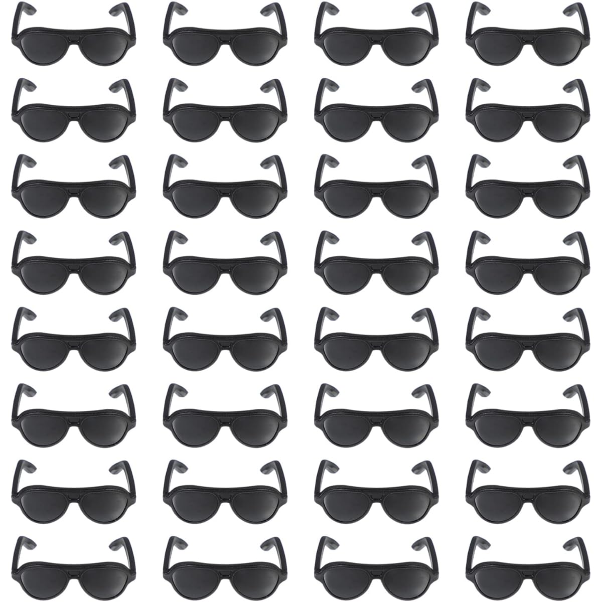 Doll Mini Doll Glasses Mini Sunglasses 80 Pieces Doll Sunglasses Black Mini Glasses Doll Sunglasses Black Sunglasses