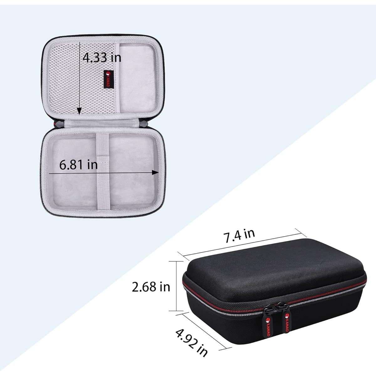 XANAD Hard Case for Garmin DriveSmart 65/66/52/55/51 GPS Car Navigation System 6-5 inch Garmin GPS Carrying Cover