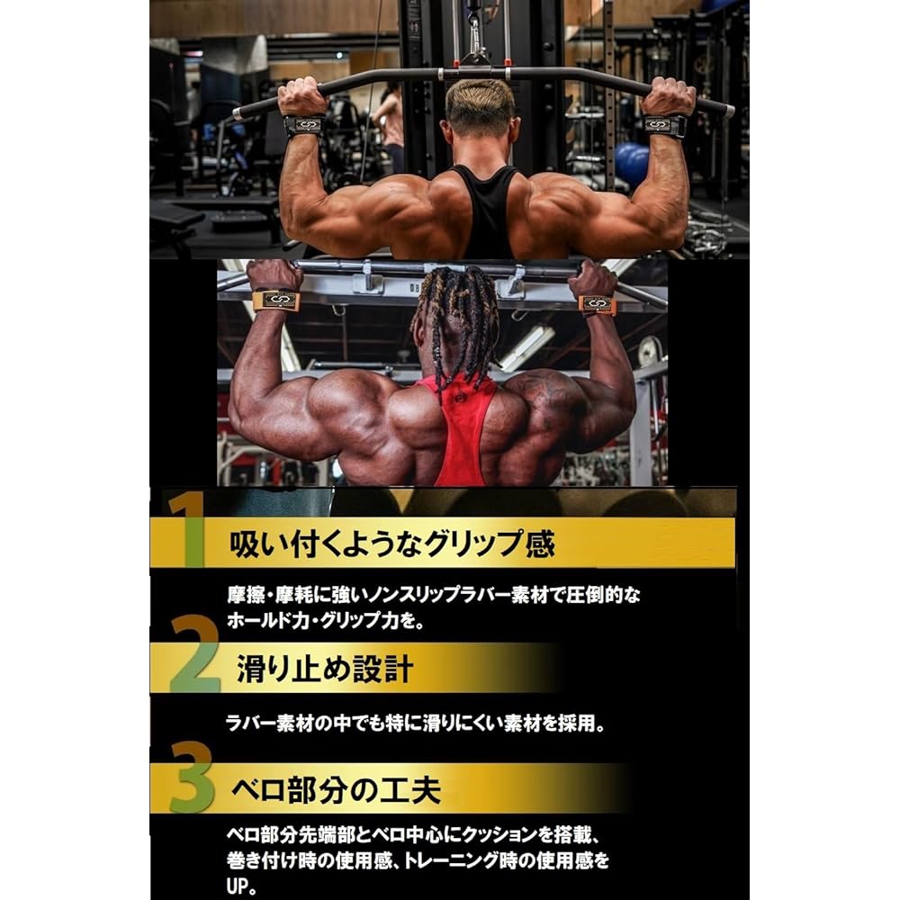 GW SPORTS Power Grip Pro Supervised by Pro Trainees [Equipped with easy-to-grip cushion] Muscle training gloves Grip support Anti-slip 3 colors 4 sizes [FITEIGHT series]